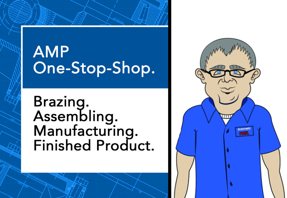 AMP one-stop-shop manufacturing ad