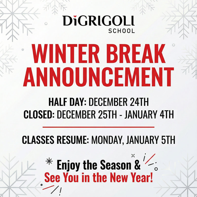 DiGrigoli winter break announcement