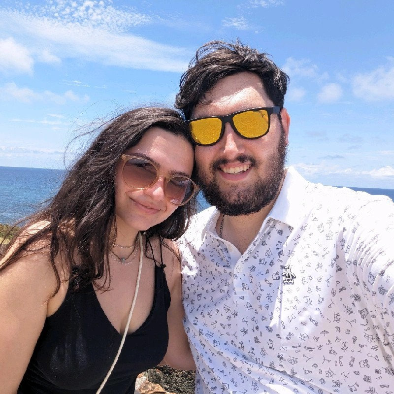 Devon Lachance and his wife, the team behind DLDesi6n